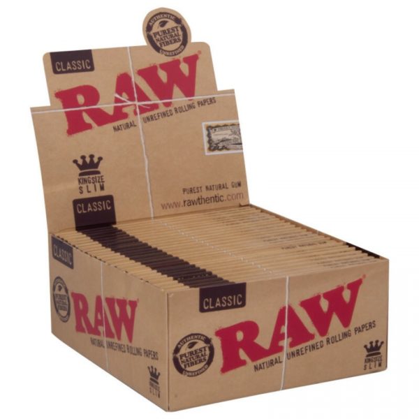 RAW NATURAL UNREFINED ROLLING PAPERS 50PCS